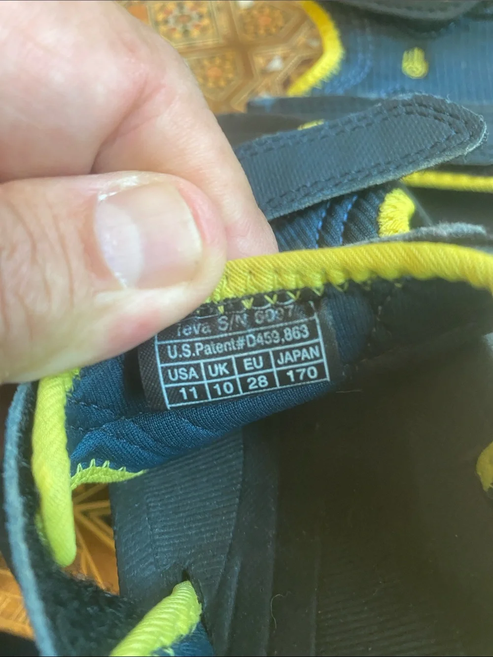 Teva Kids Blue and Yellow Adjustable Sport Sandals